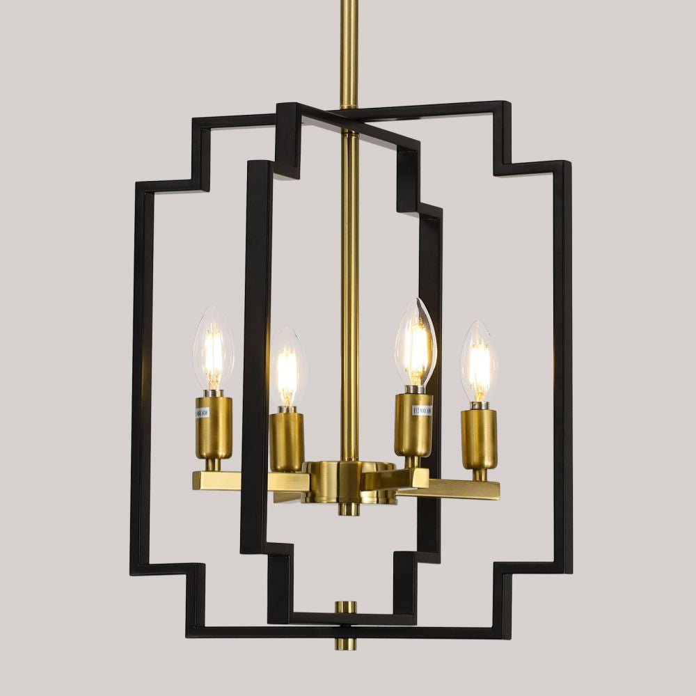 Industrial Pendant Light Metal Cage Hanging Light Fixture