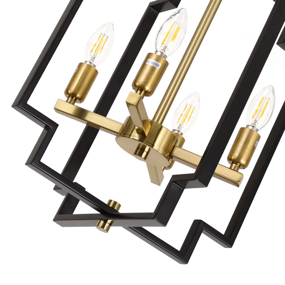 Industrial Pendant Light Metal Cage Hanging Light Fixture