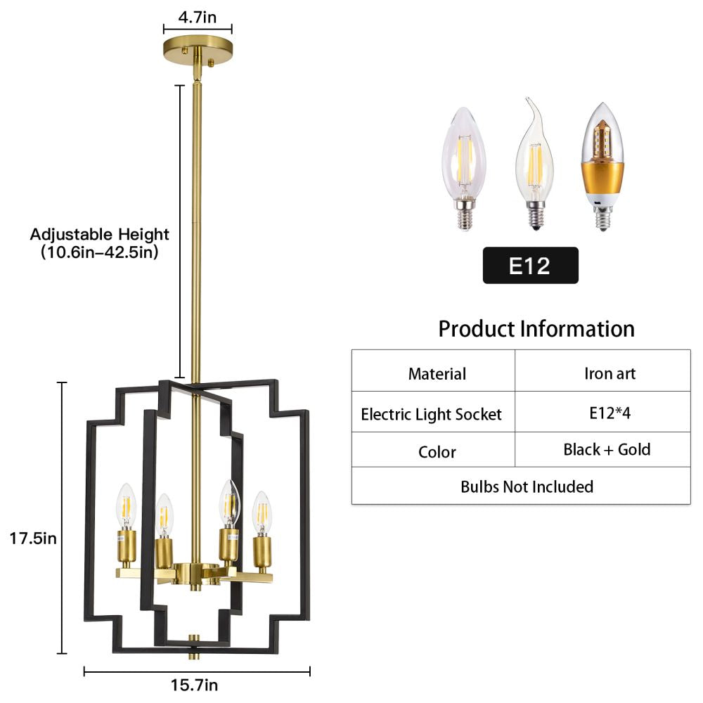 Industrial Pendant Light Metal Cage Hanging Light Fixture