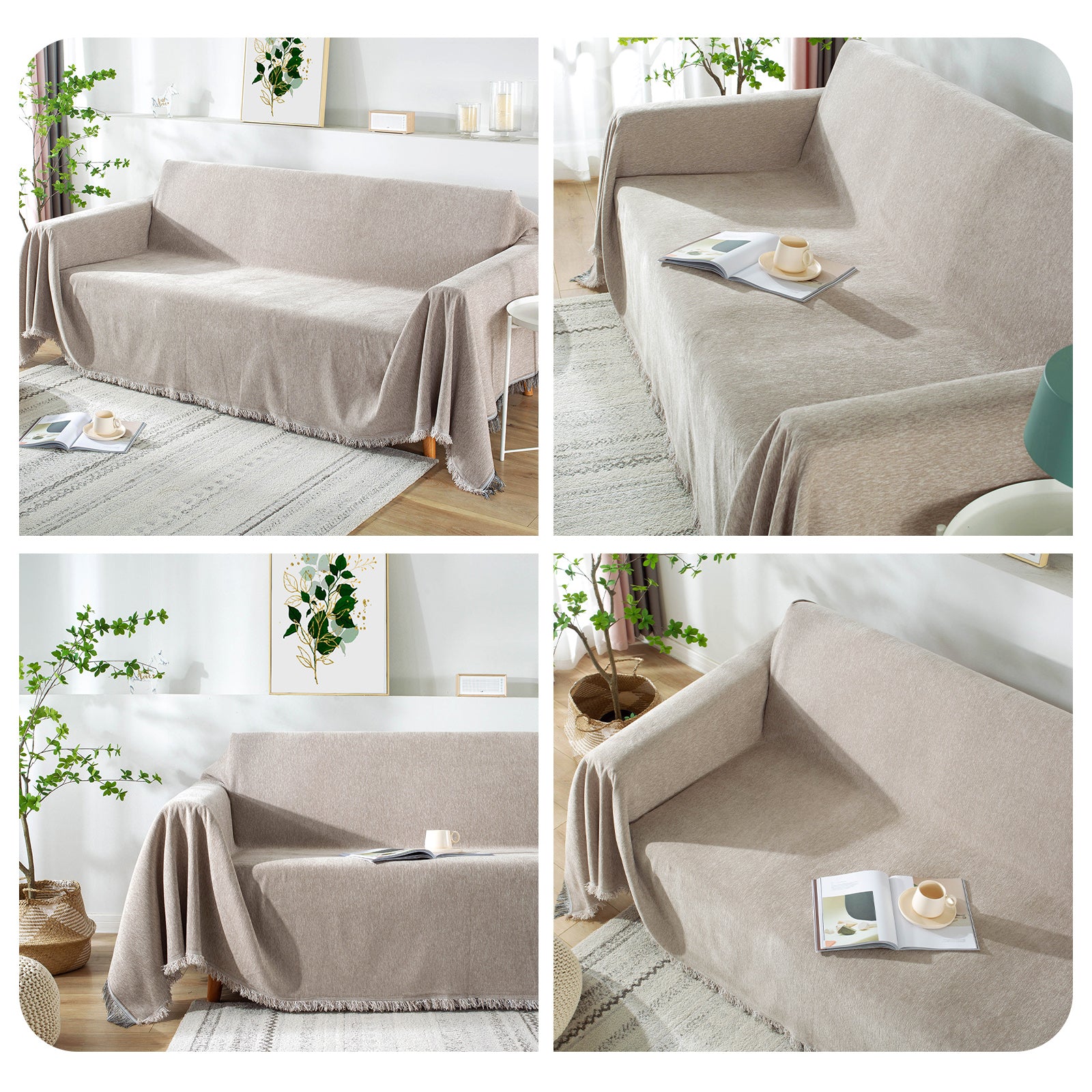 Osunnus Chenille Couch Cover Universal Sofa Cover Sofa Slipcover for Pets Dogs Cats