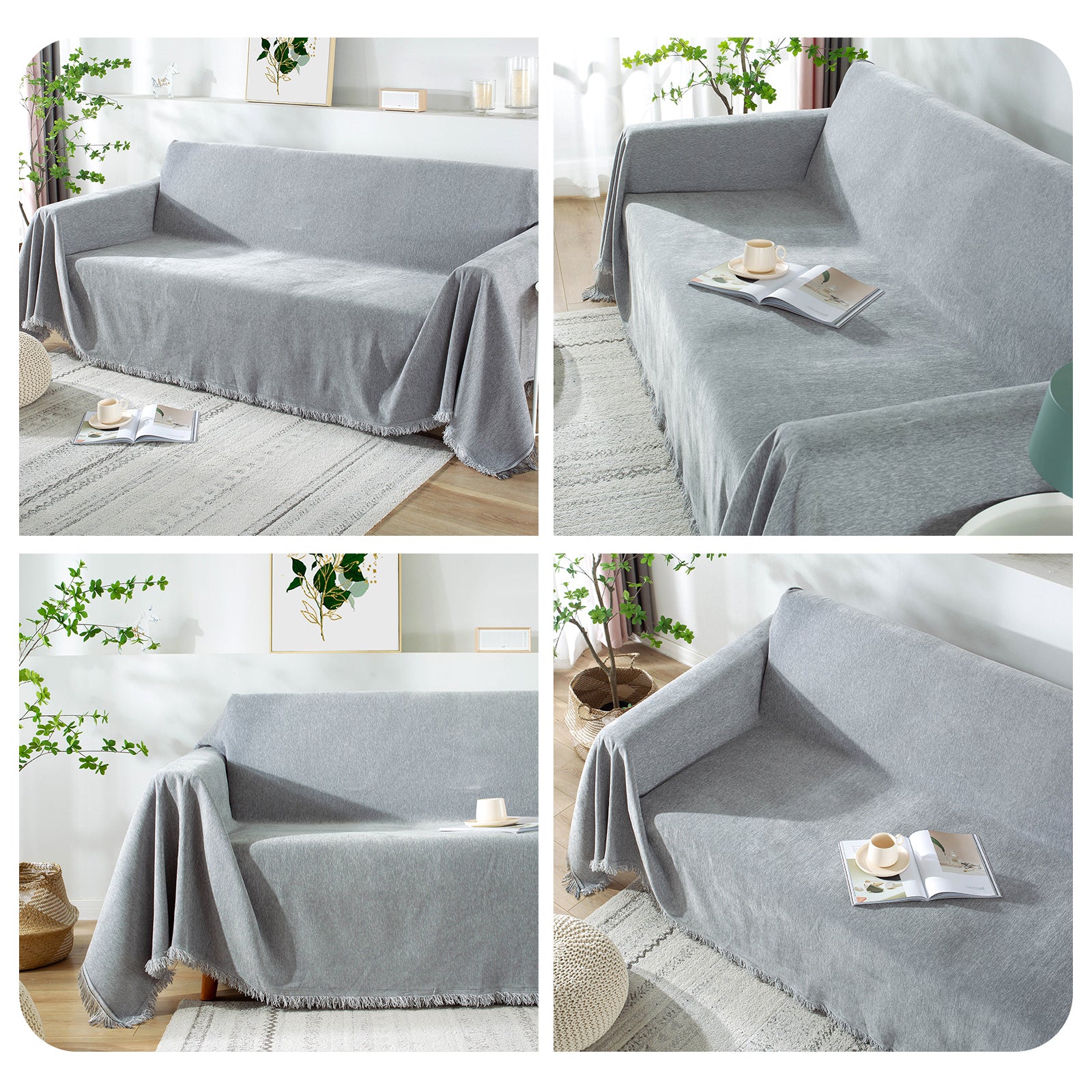 Osunnus Chenille Couch Cover Universal Sofa Cover Sofa Slipcover for Pets Dogs Cats