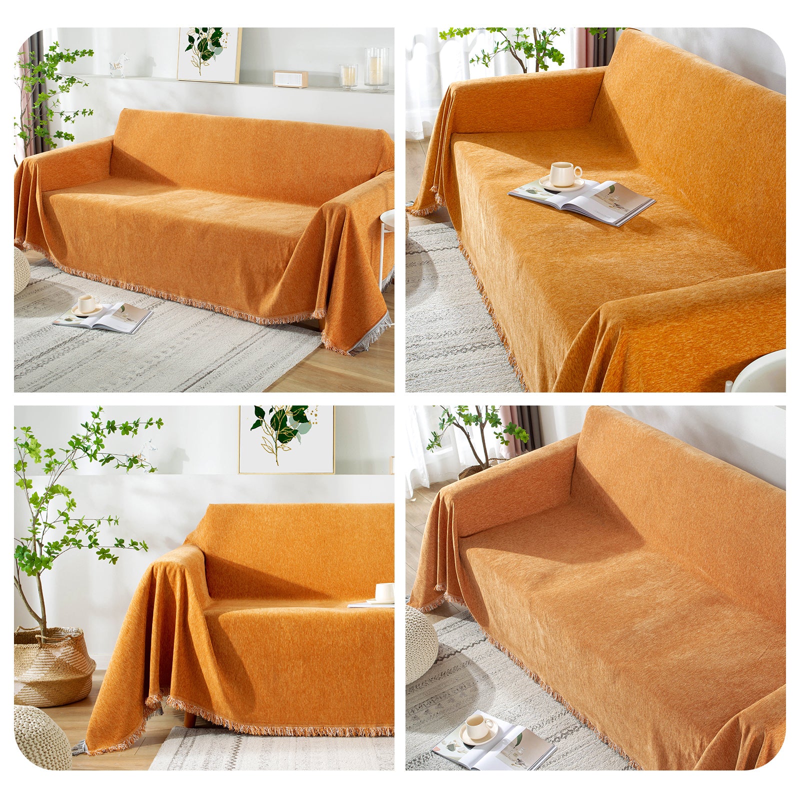 Osunnus Chenille Couch Cover Universal Sofa Cover Sofa Slipcover for Pets Dogs Cats