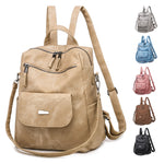 Leather Backpack Purse for Women Vintage Fashion Travel Backpack Shoulder Bag