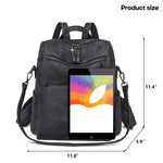 Leather Backpack Purse for Women Vintage Fashion Travel Backpack Shoulder Bag