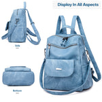 Leather Backpack Purse for Women Vintage Fashion Travel Backpack Shoulder Bag