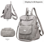 Leather Backpack Purse for Women Vintage Fashion Travel Backpack Shoulder Bag