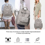 Leather Backpack Purse for Women Vintage Fashion Travel Backpack Shoulder Bag