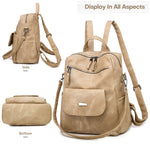 Leather Backpack Purse for Women Vintage Fashion Travel Backpack Shoulder Bag