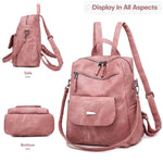Leather Backpack Purse for Women Vintage Fashion Travel Backpack Shoulder Bag