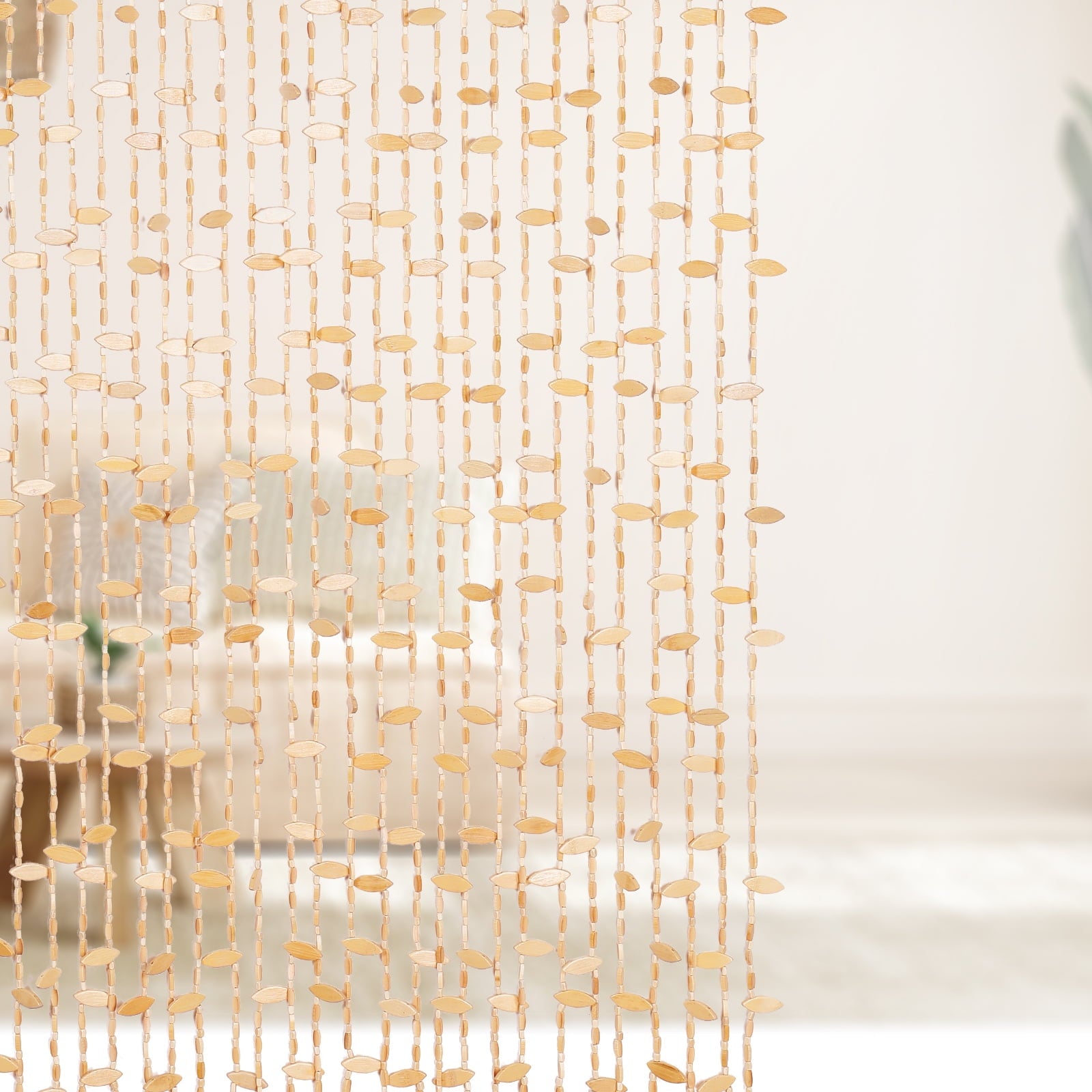 Bamboo Beaded Curtain for Door Doorway Hippie Window