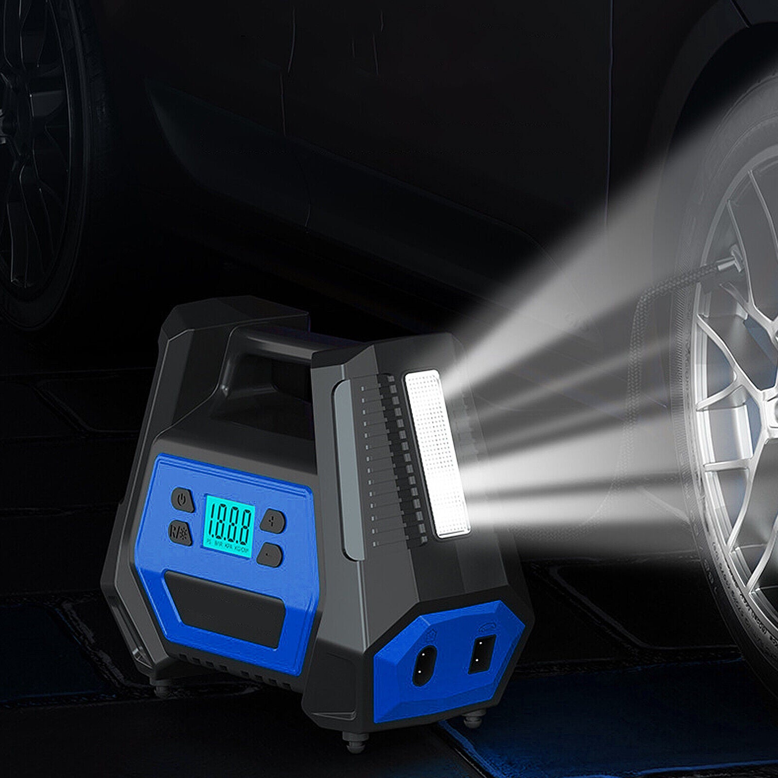 Tire Inflator Portable DC/AC Air Pump for Car Tires, Ball, Bike