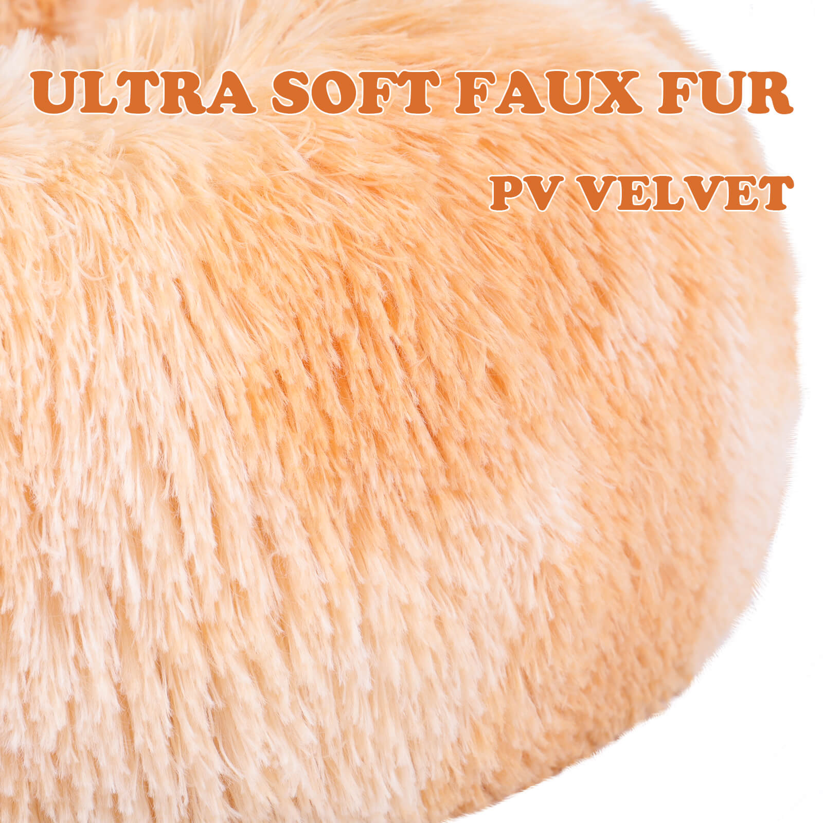 orange details pet bed