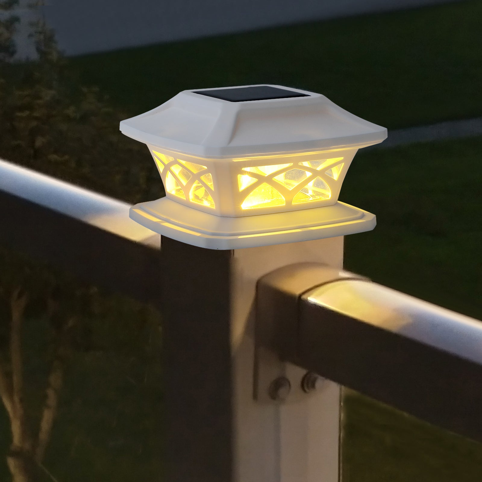 4-Pack Solar Post Light