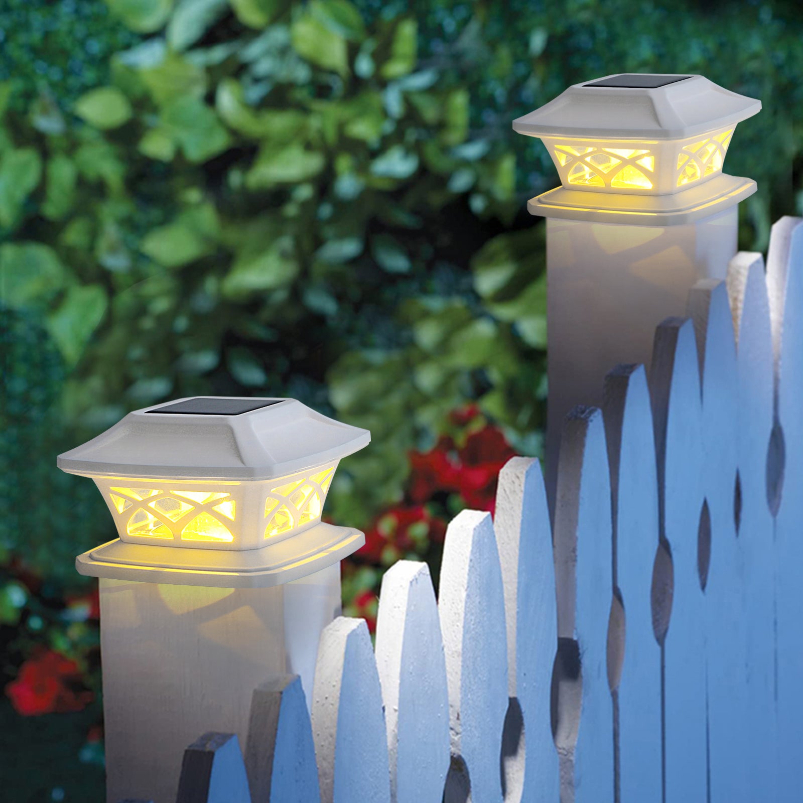 4-Pack Solar Post Light