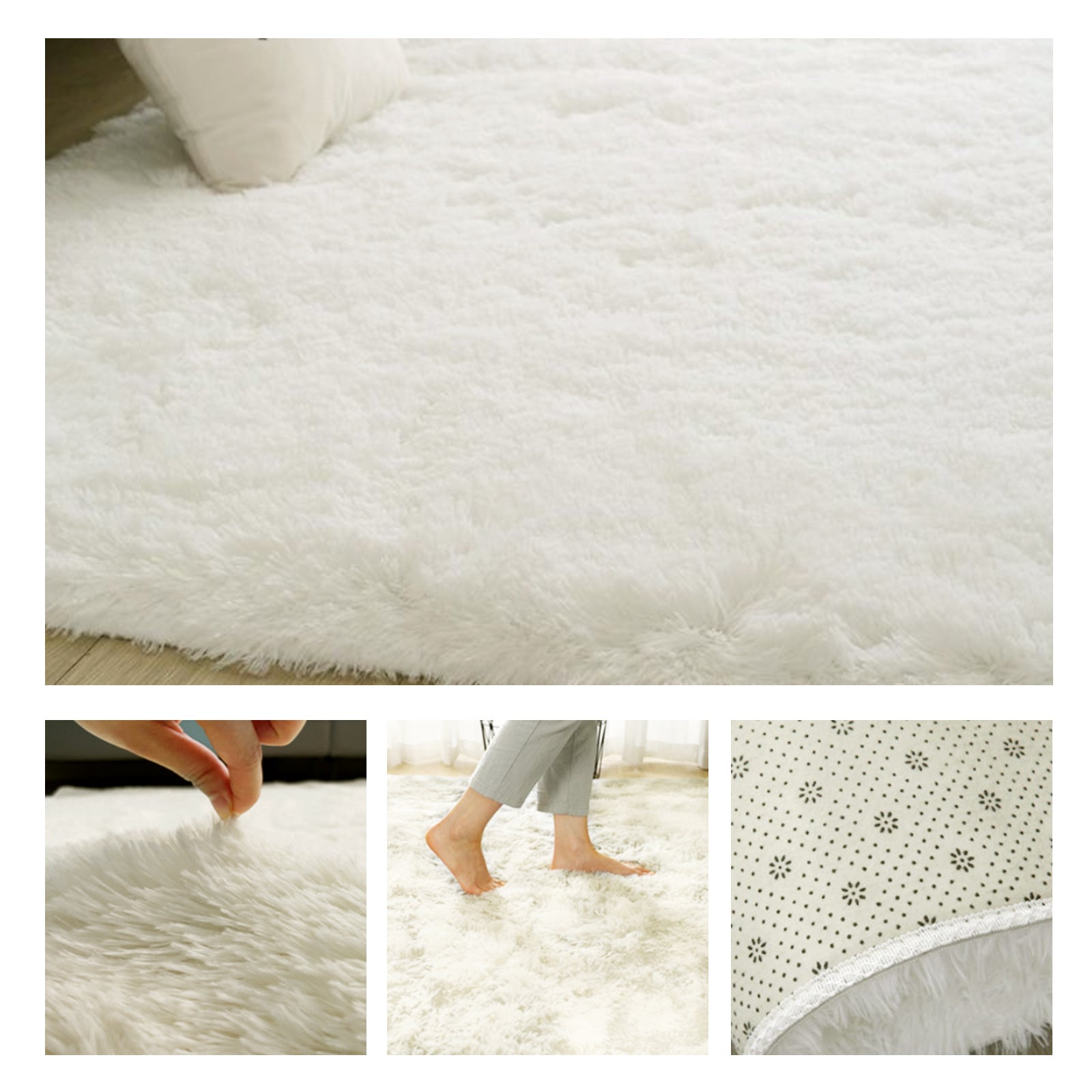 ANMINY Fluffy Shaggy Area Rug 2 x 3 feet