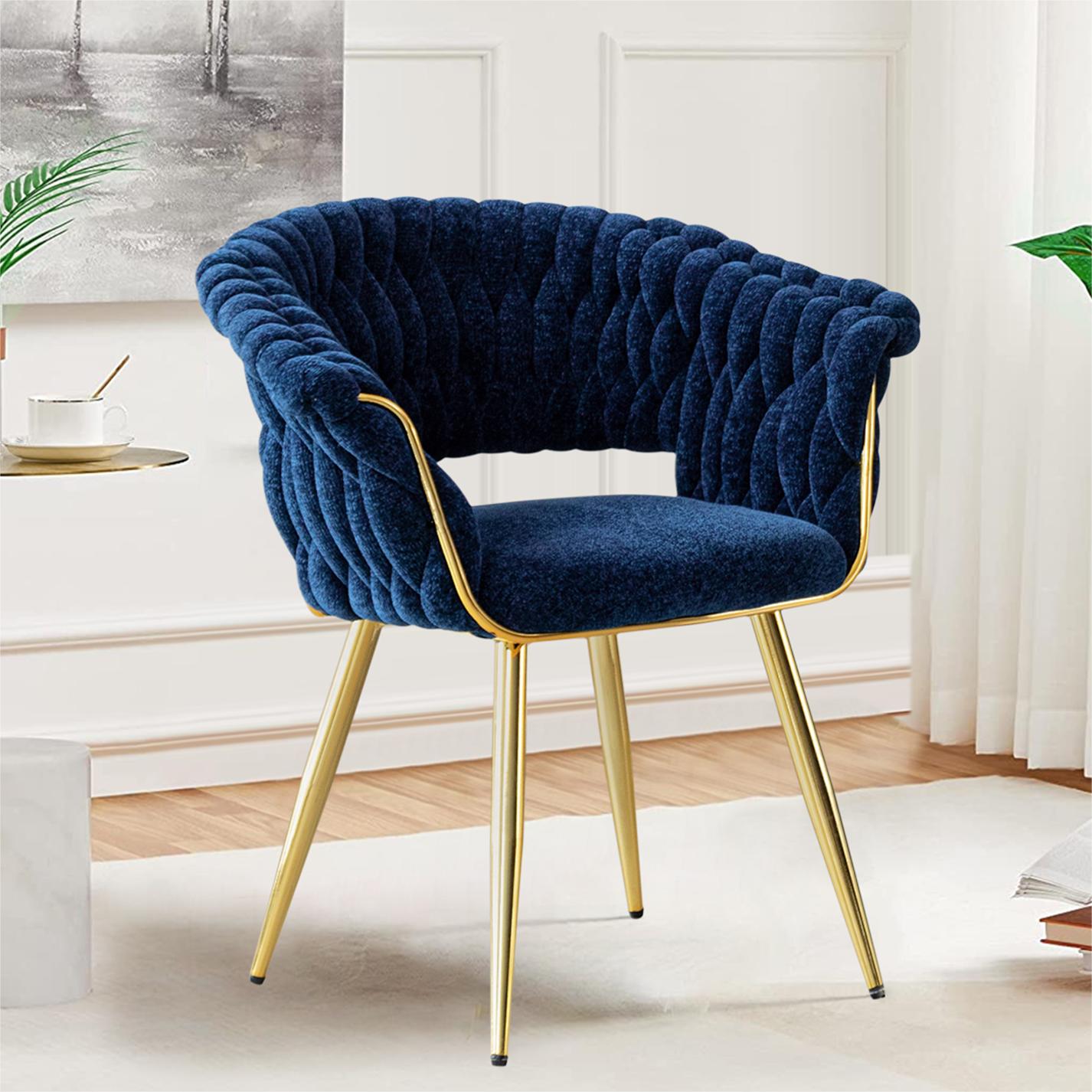 Chenille Upholstered Accent Chairs