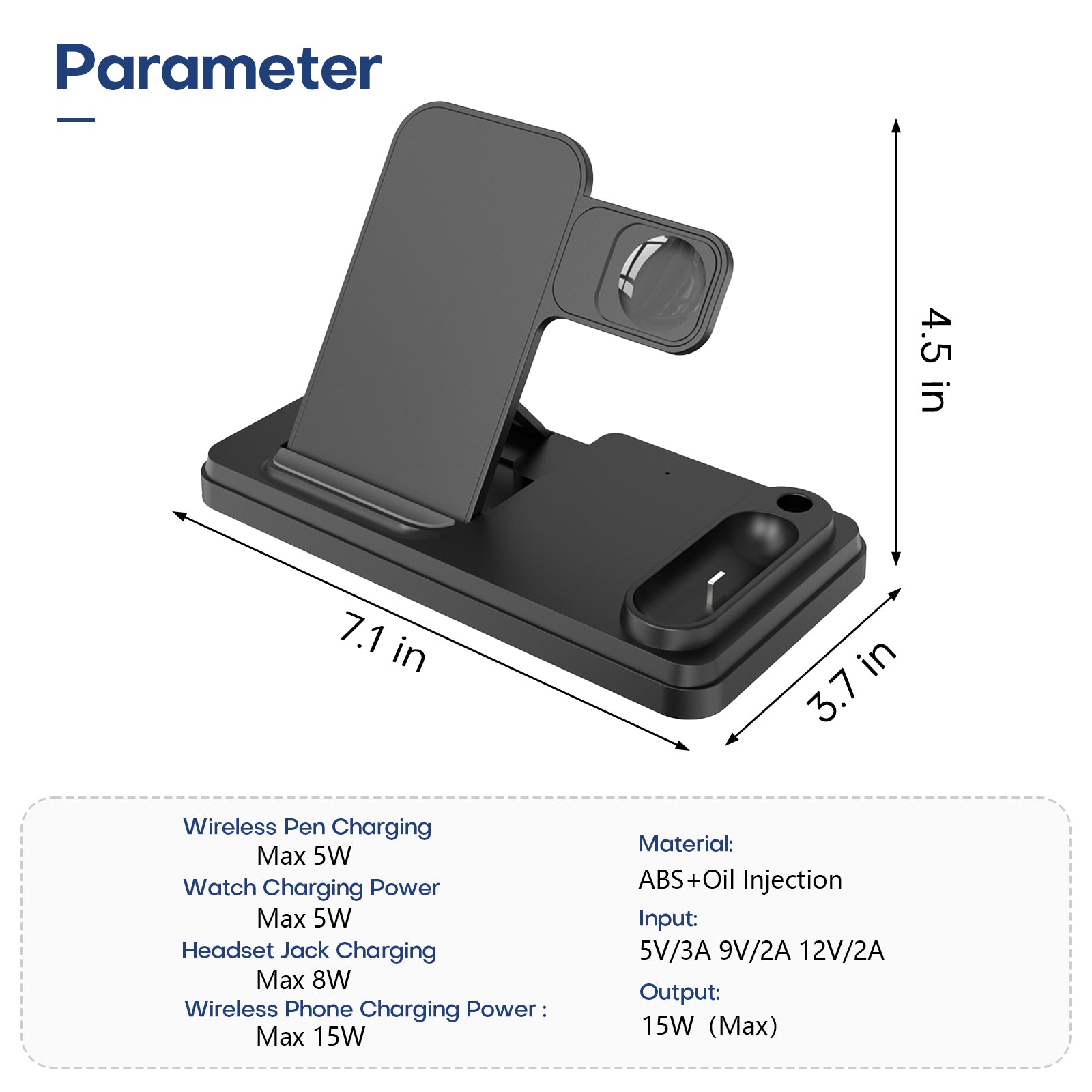 4 in 1 Wireless Charger 15W with Fast Charging
