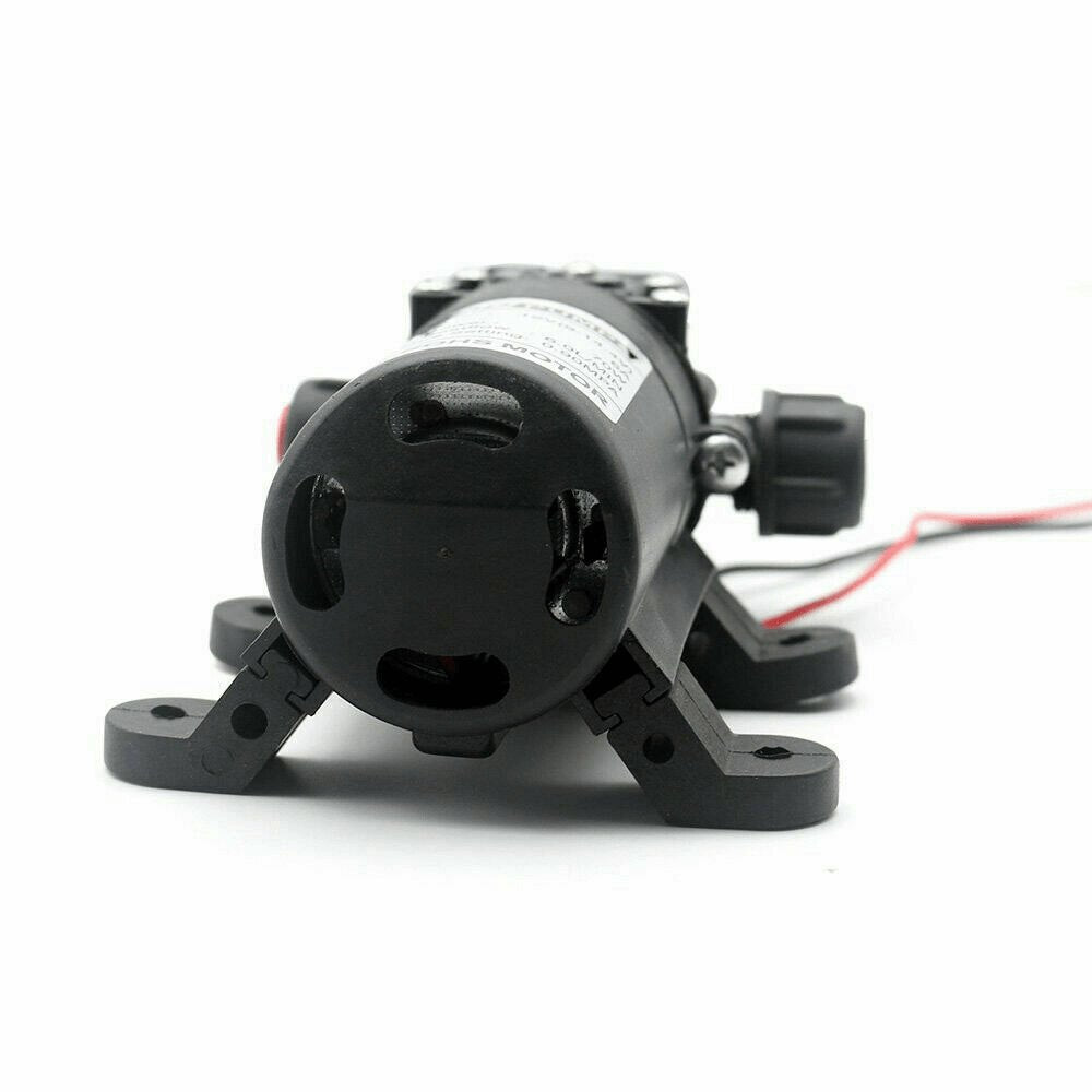 Back of 100PSI 12V 60W High Pressure Diaphragm Water Pump