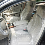 Effect of the 100pcs Disposable Plastic Car Seat Cover installation