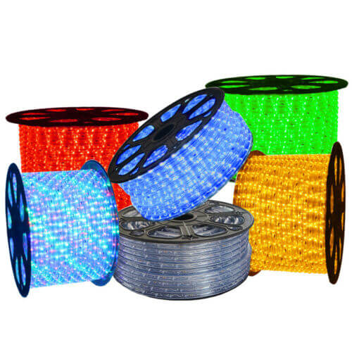 Durable 110V Outdoor LED Rope Light Waterproof Strip Lighting