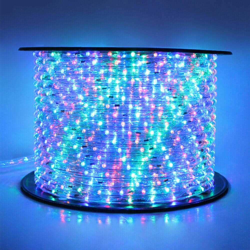 Colorful 110V Outdoor LED Rope Light Waterproof Strip Lighting