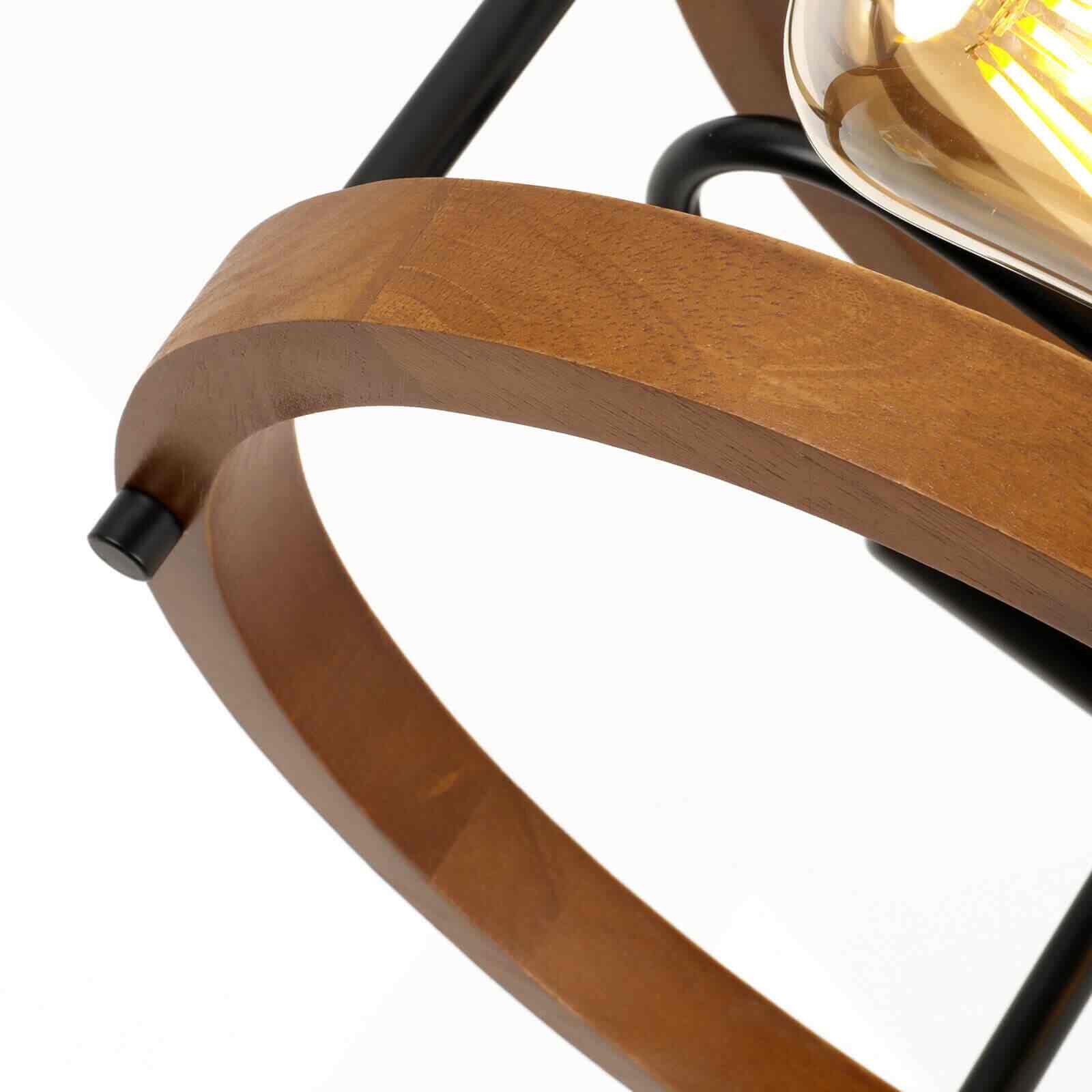 detail of 13in Farmhouse Wood Rustic Chandelier