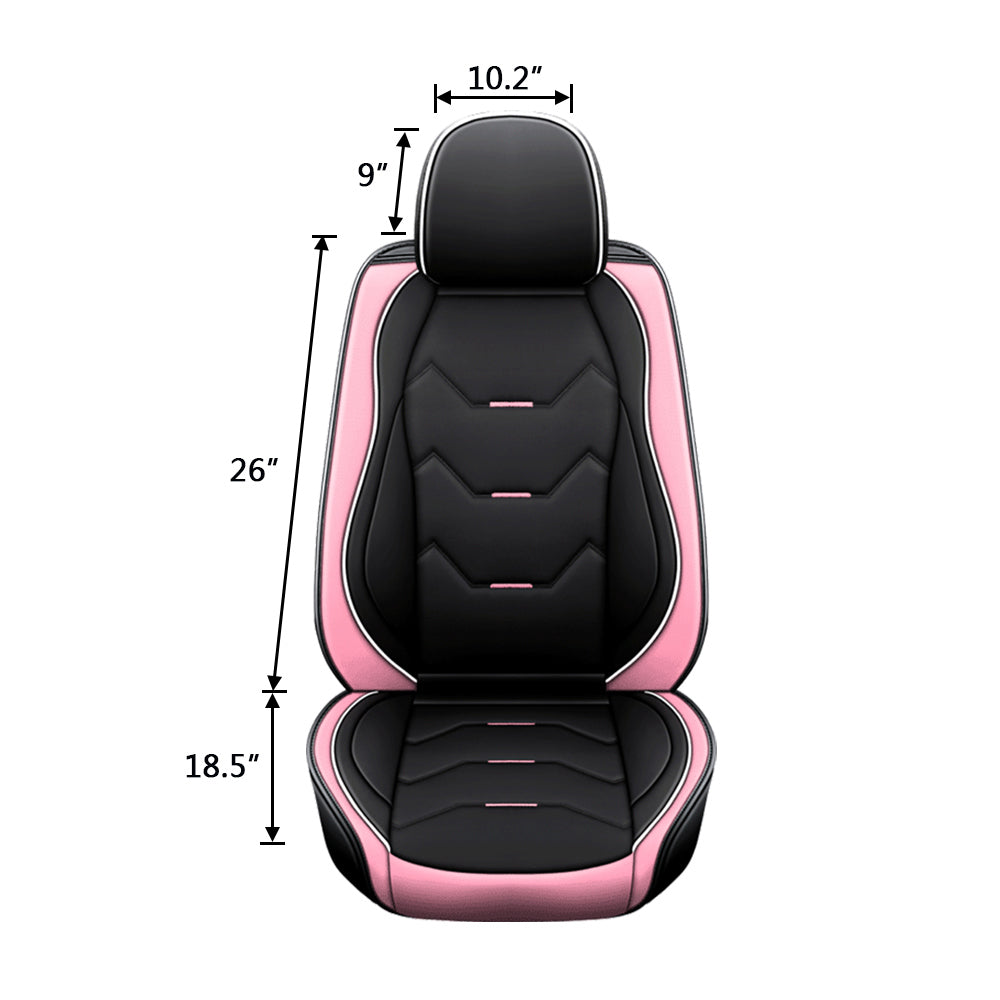 OTOEZ 5 Seat Universal Car PU Leather Seat Cover