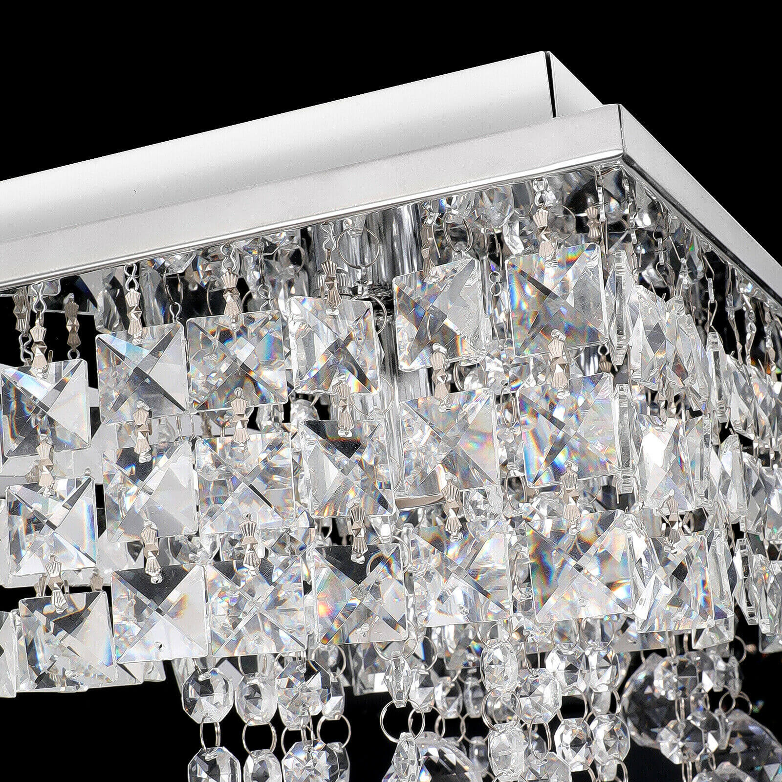 detail of 2-Light Raindrop Ceiling Light