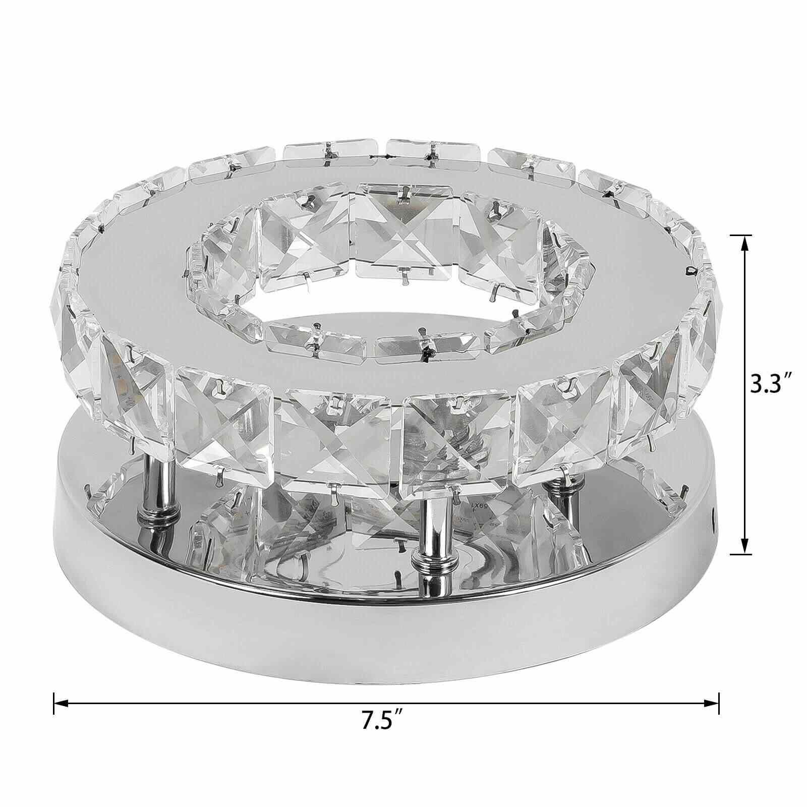 size of Luxury Crystal LED Ceiling Light