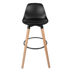 Black 29" PU Leather Chair Bar Stools, 2/4Pcs