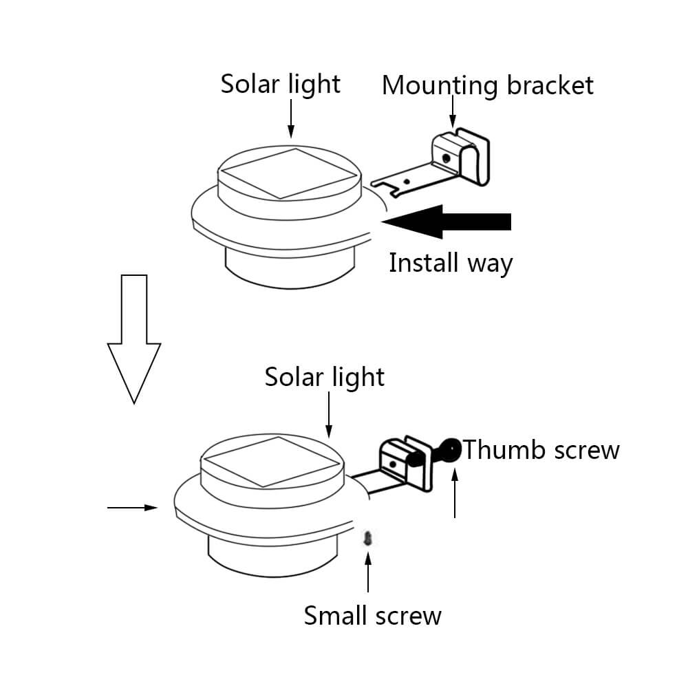 How to install solar powered light