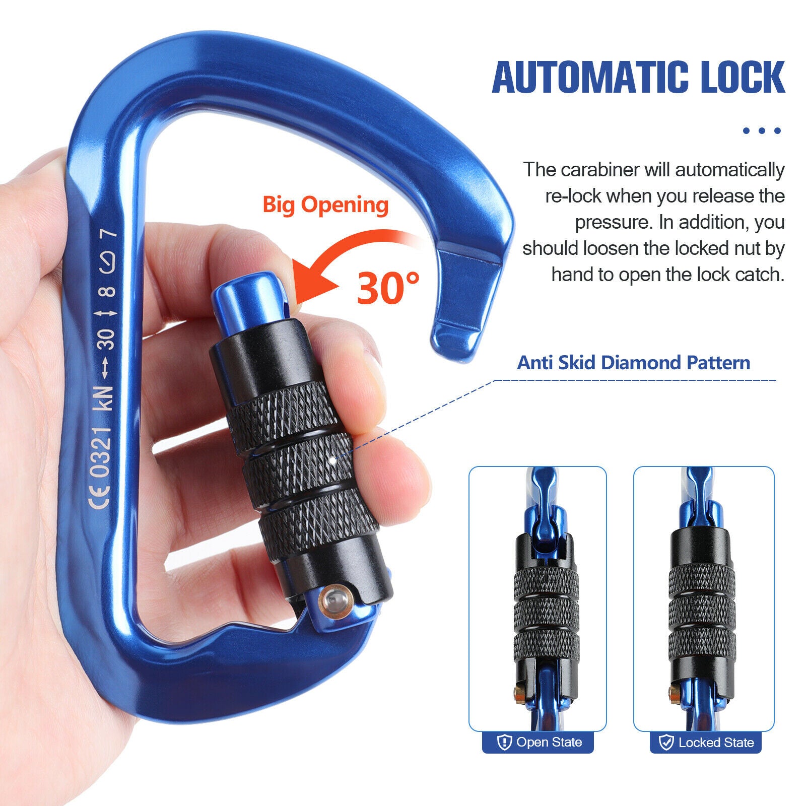 feature of Auto Locking Carabiner