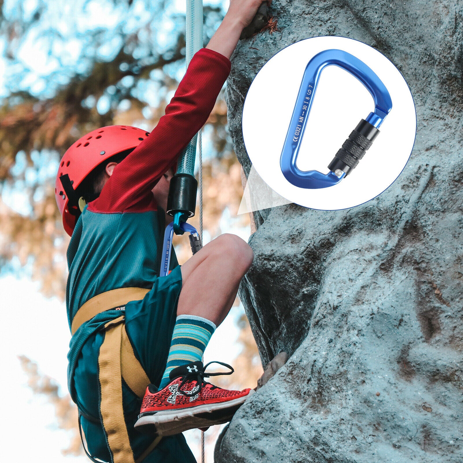 usage of 30KN Auto Locking Carabiner