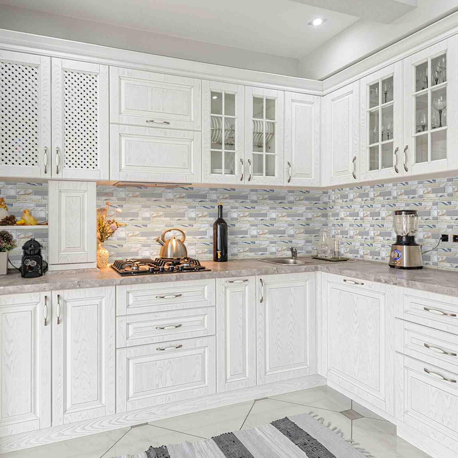 Modern 3D Self-Adhesive Peel & Stick Mosaic Tiles Decor