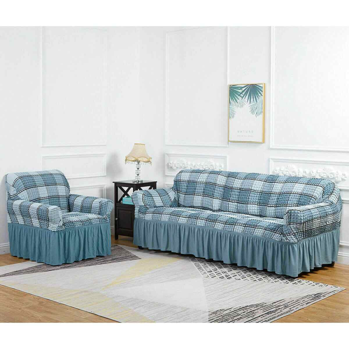 3D Universal Bubble Lattice Sofa Stretch Slipcover