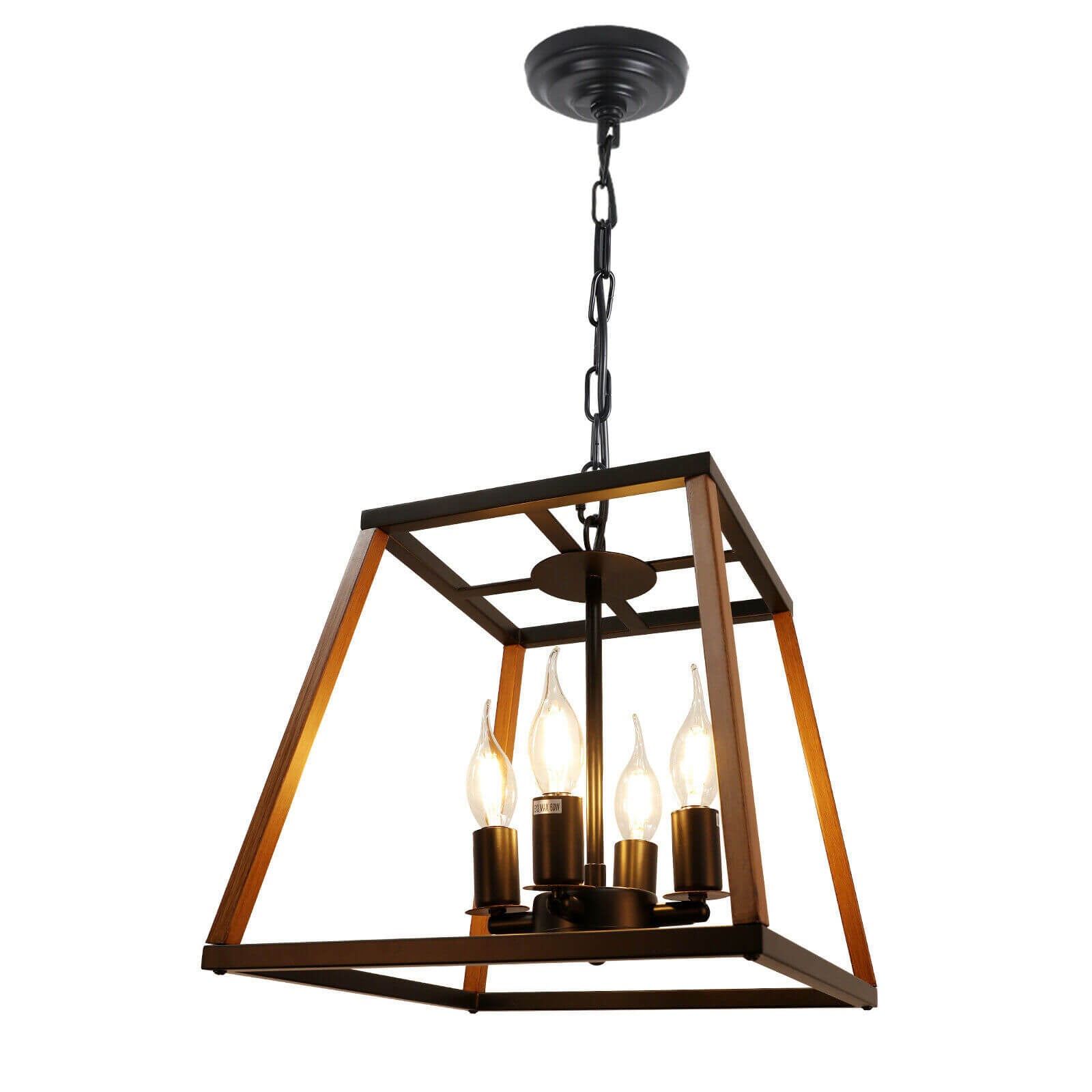 4-Light Vintage Farmhouse Metal Chandelier