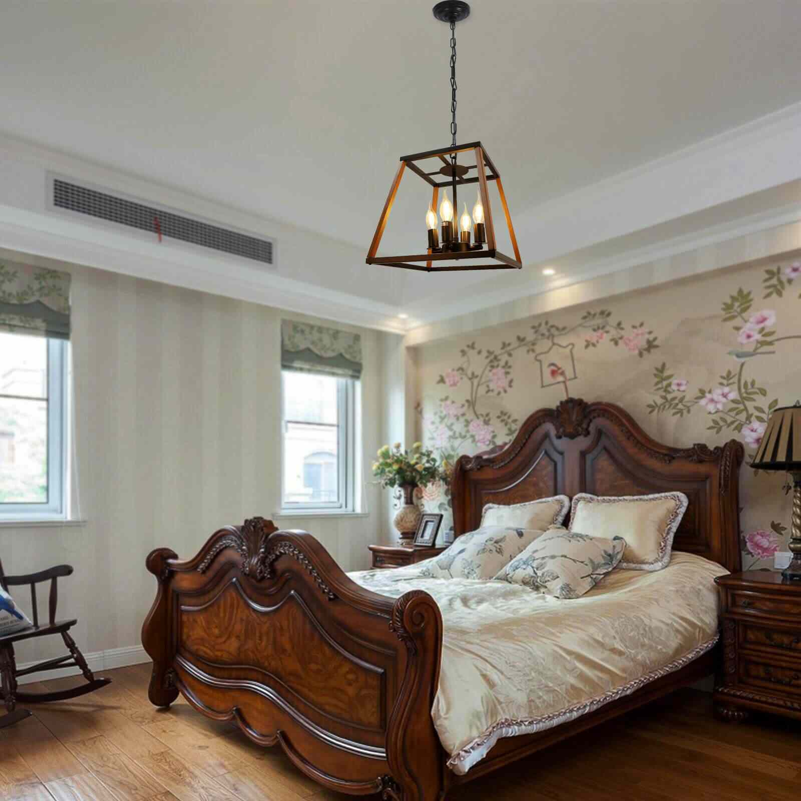 Usage of 4-Light Vintage Farmhouse Metal Chandelier