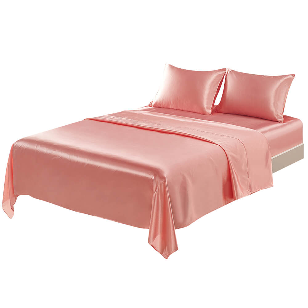 4 Piece Satin Silk Sheet Set - BCBMALL