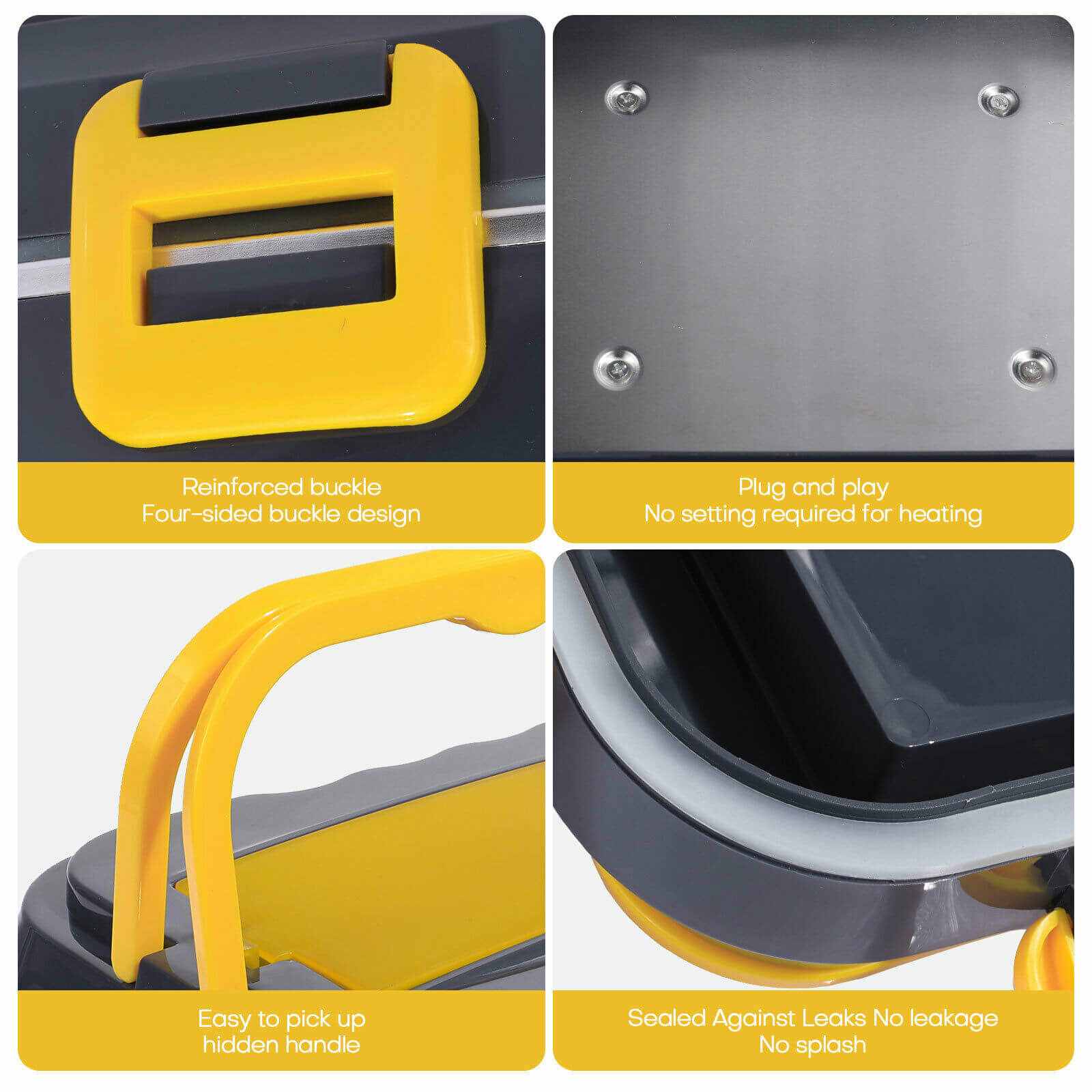 Material of 1.5L 40W Portable Electric Lunch Box Food Warmer w/ Bag