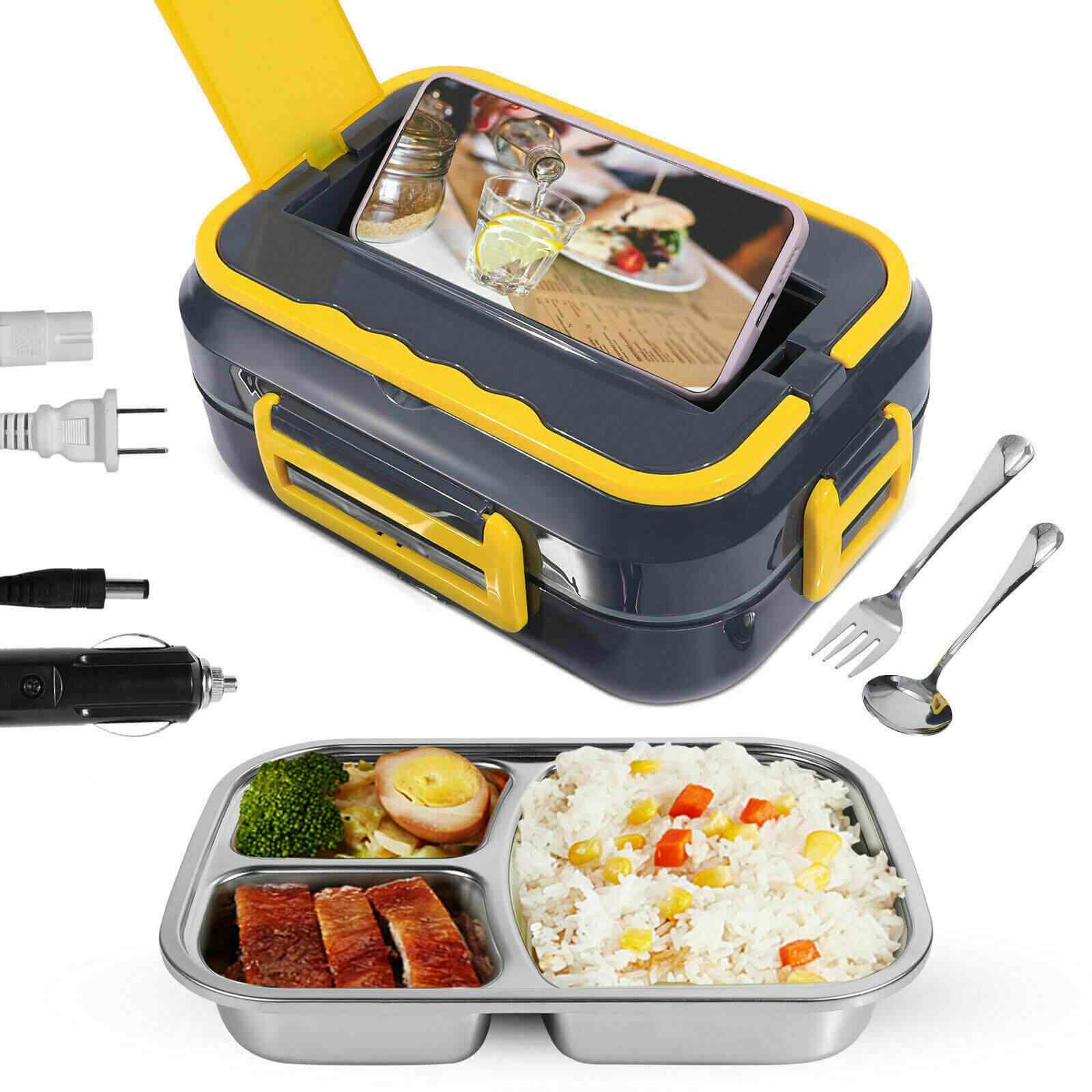 1.5L 40W Portable Electric Lunch Box Food Warmer w/ Bag