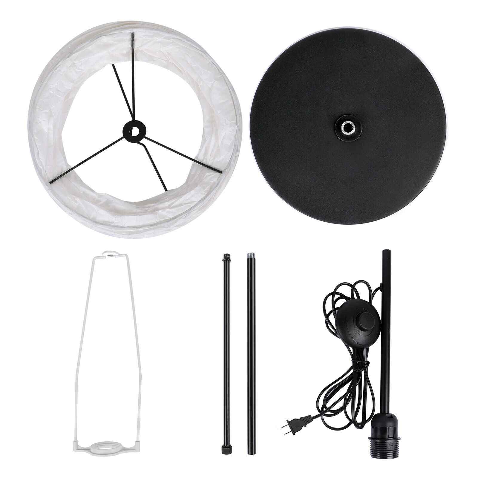 Package of 46" Modern Column Floor Lamp w/ Foot Switch