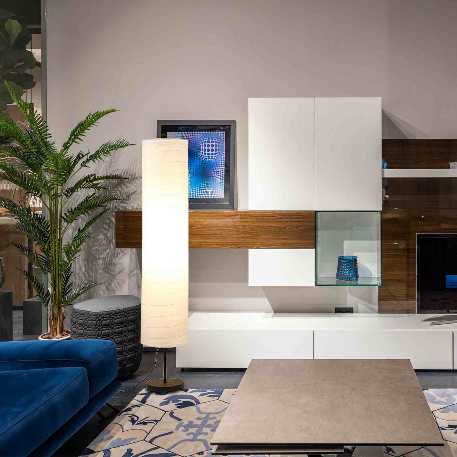 Showing of 46" Modern Column Floor Lamp w/ Foot Switch