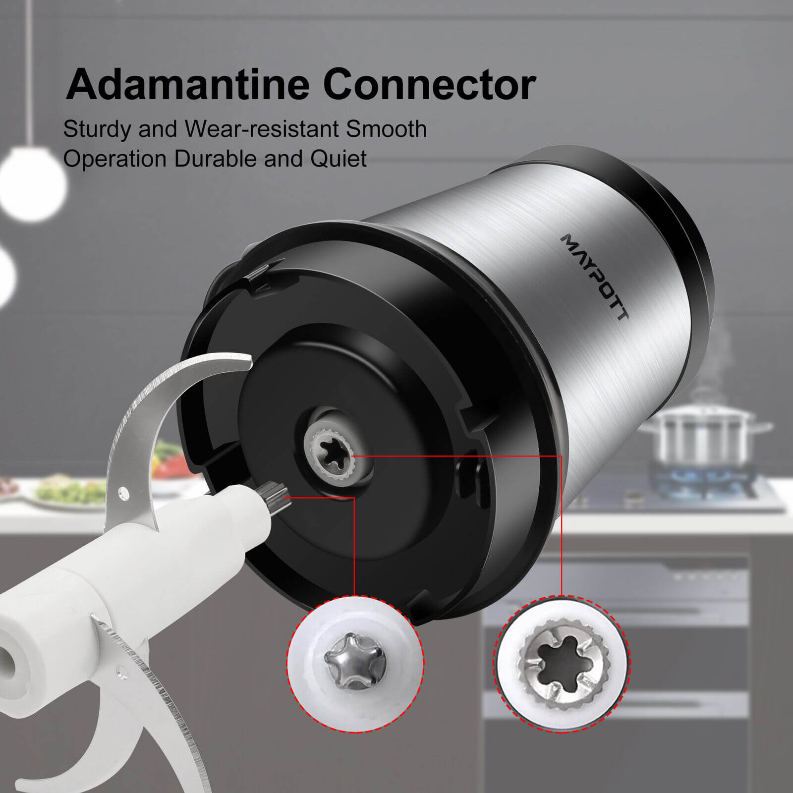 Feature of 500W 2L Kitchen Electric Meat Grinder