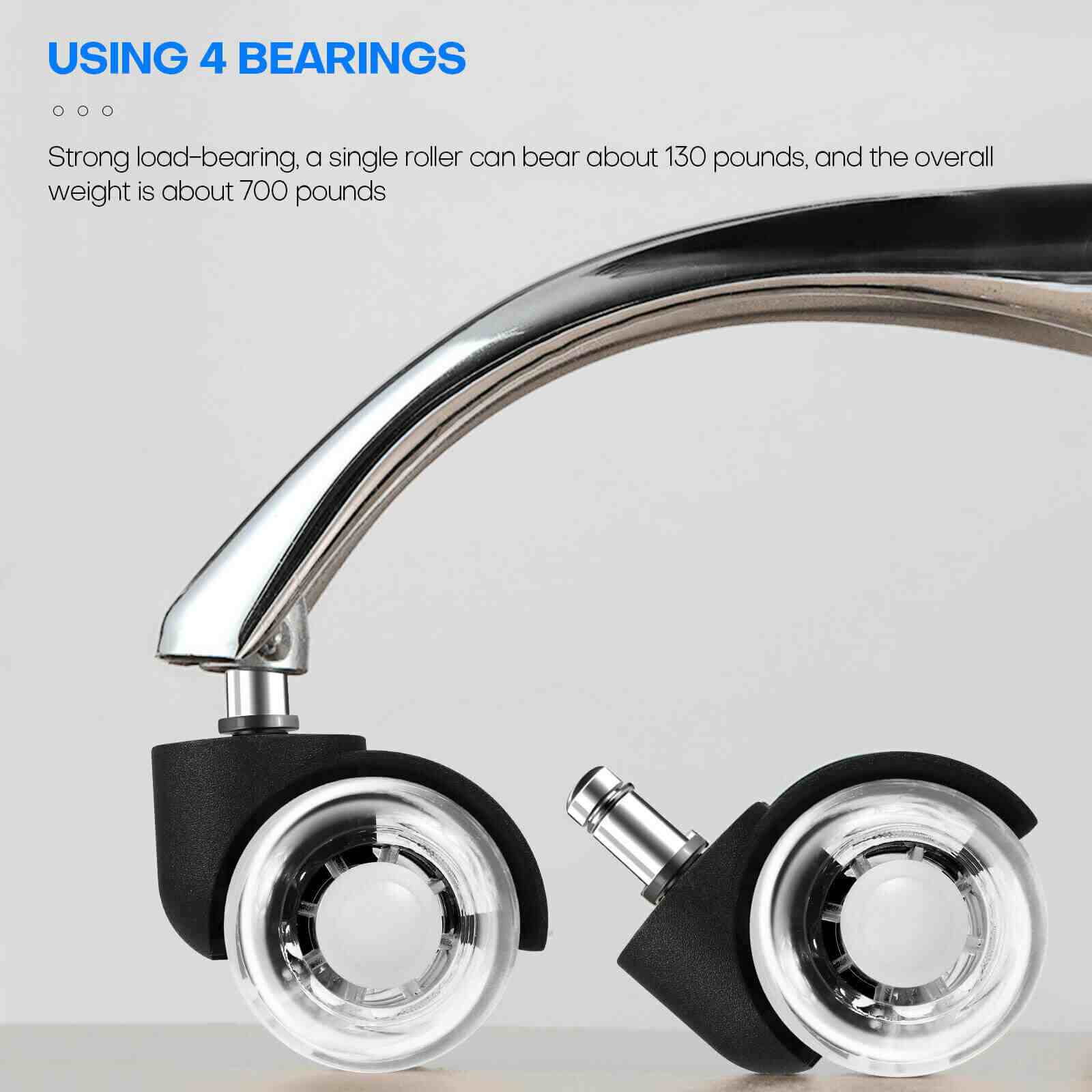 Feature of 5Pcs 2" Office Chair Caster Swivel Wheels