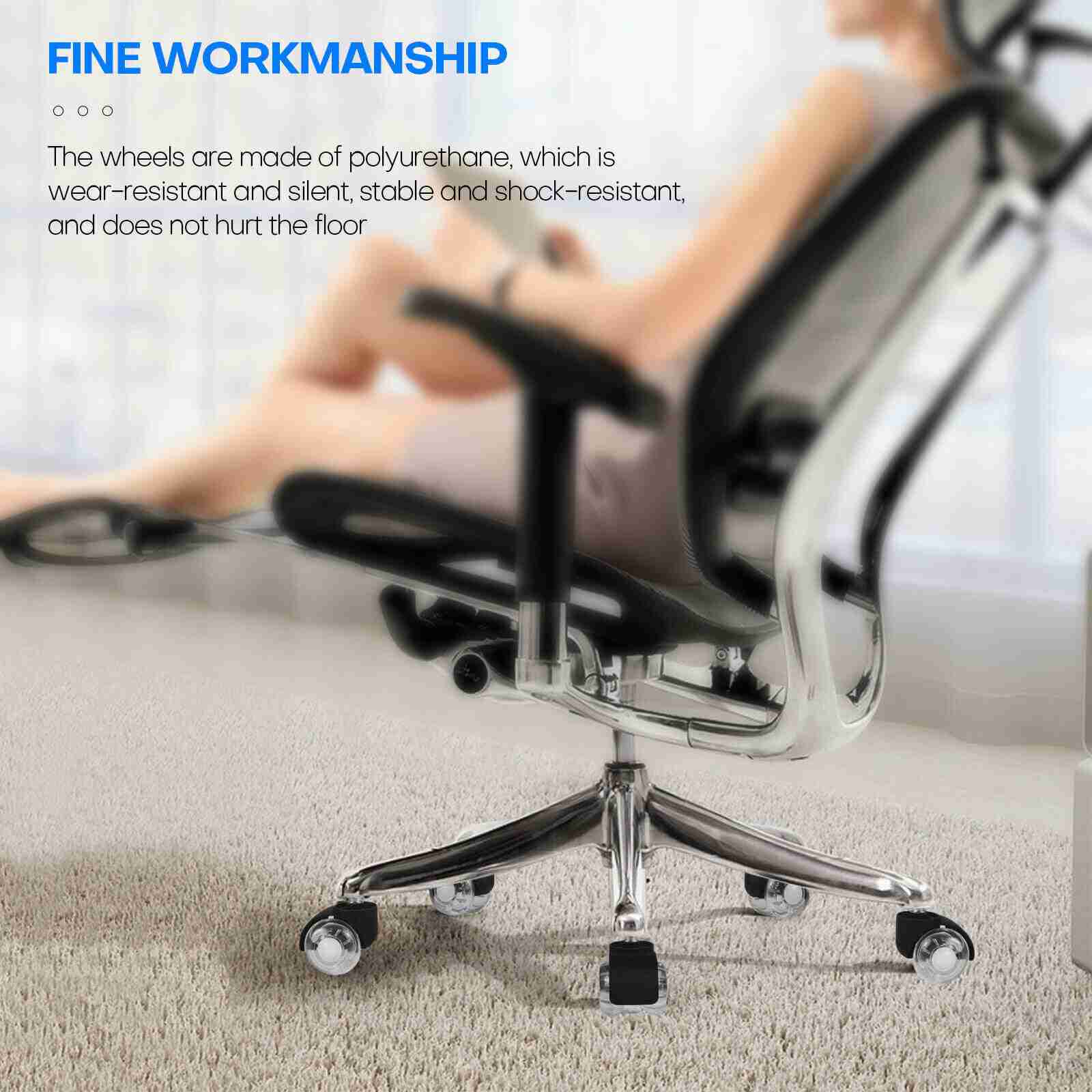 Stable 5Pcs 2" Office Chair Caster Swivel Wheels