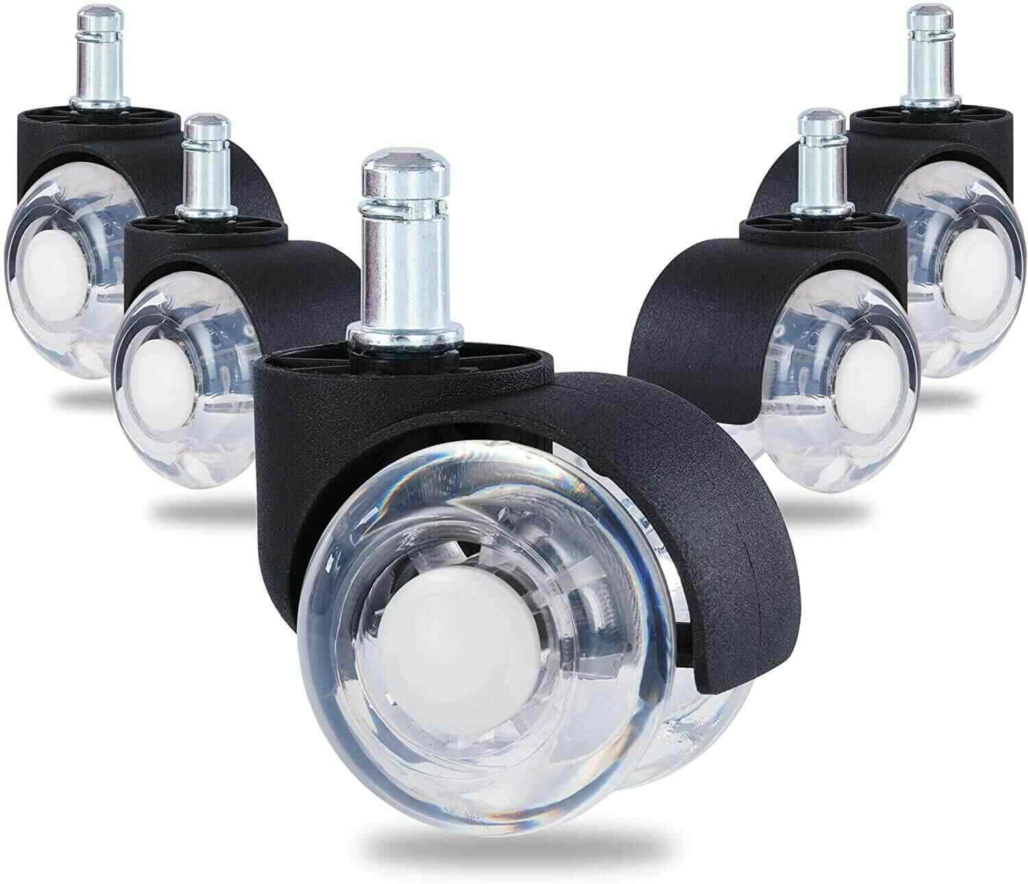 5Pcs 2" Office Chair Caster Swivel Wheels