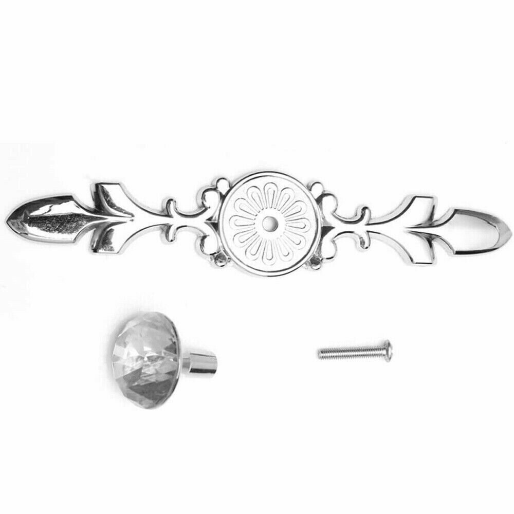 Design of 5x Crystal Diamond Glass Cabinet Drawer Handle Pull Knobs