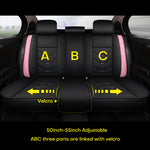 OTOEZ 5 Seat Universal Car PU Leather Seat Cover