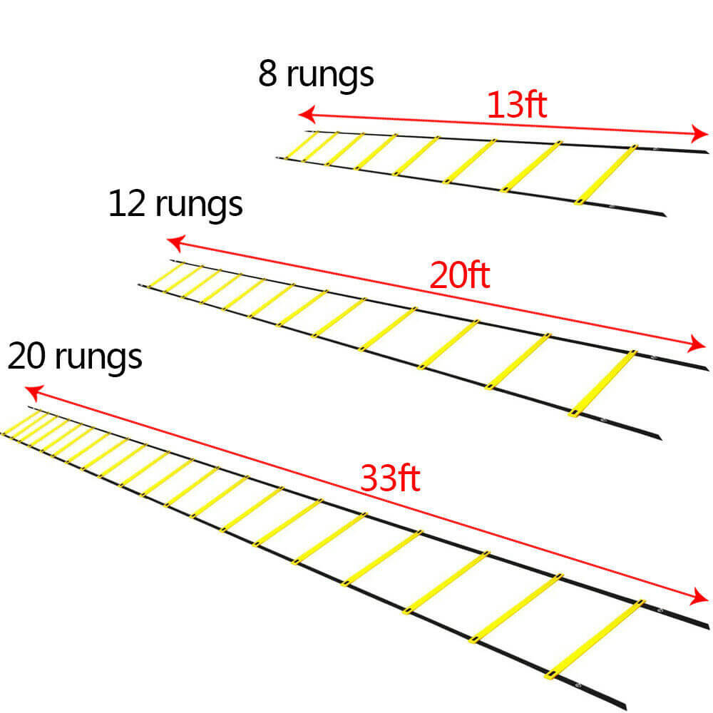 Size of 8/12/20 Rungs Speed Agility Ladder Training Equipment
