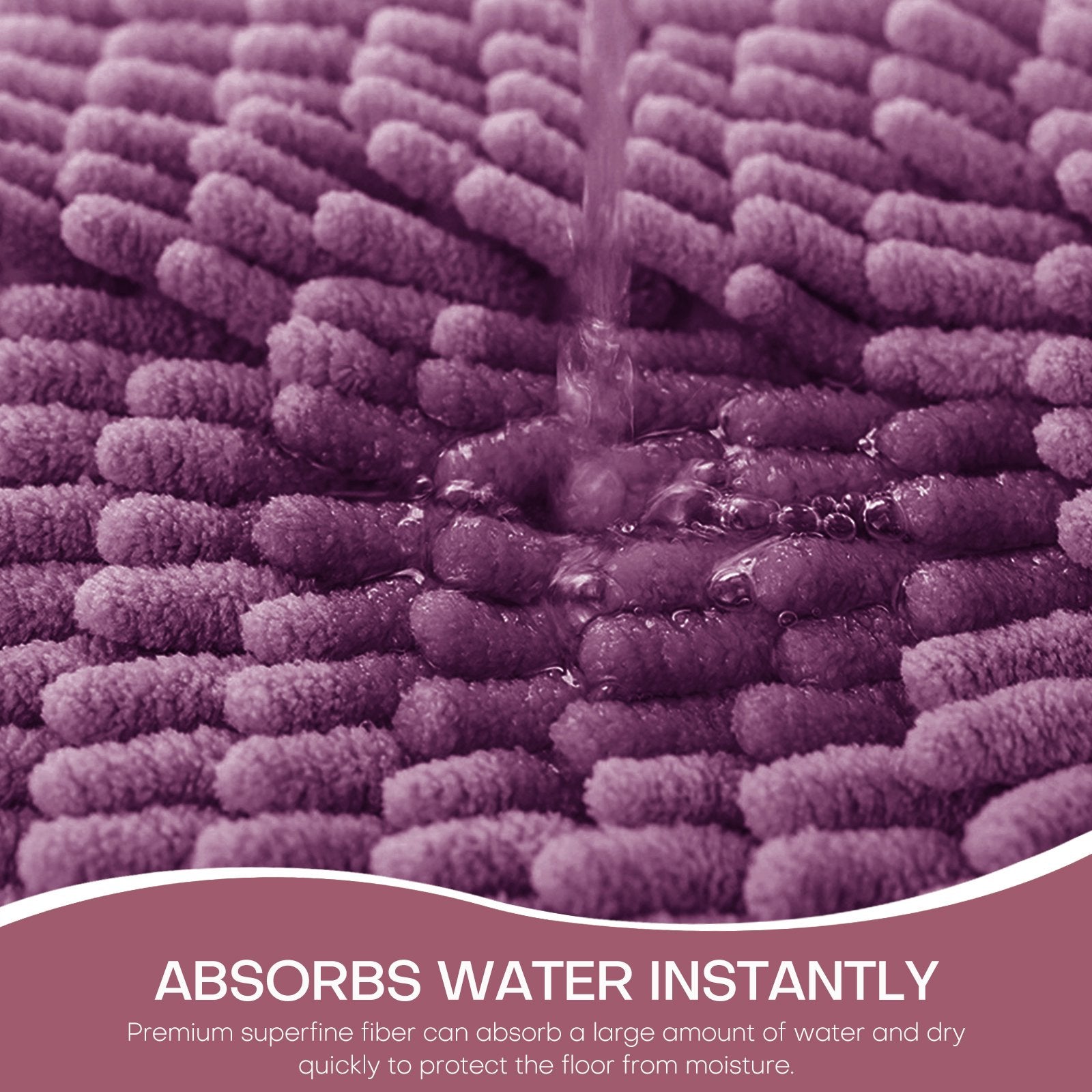 Chenille Bath Rugs Ultra Soft Washable Large Size